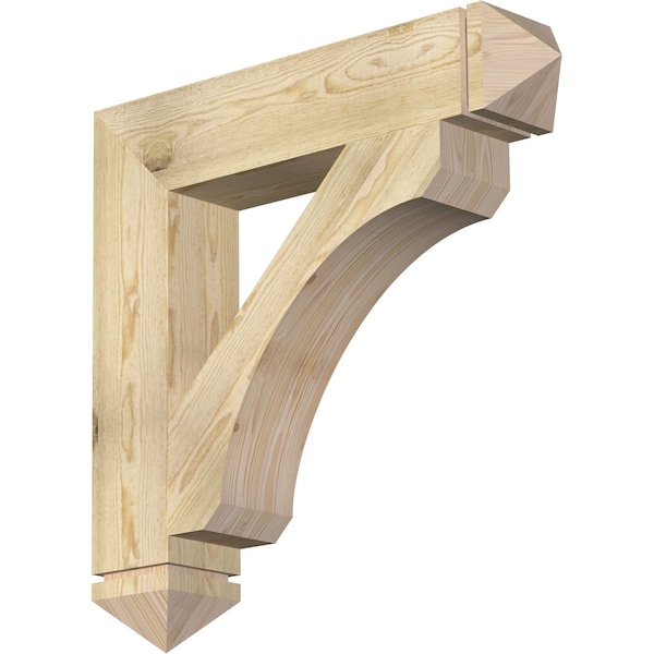 Ekena Millwork Legacy Arts & Crafts Rough Sawn Bracket, Douglas Fir, 6"W x 32"D x 32"H BKT06X32X32LEC03RDF - main